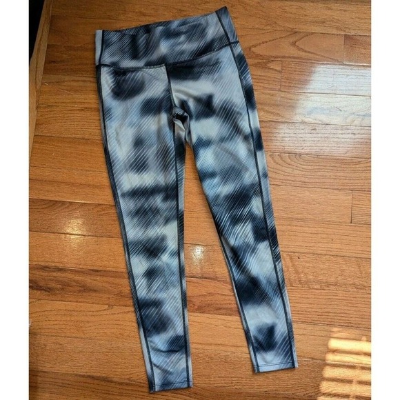 Athleta Pants - Athleta‎ Size Medium Black & Grey Women's High Rise Alpine Chaturanga™ Leggings
